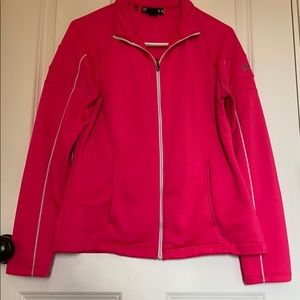 Hot Pink UA loose Zip up Jacket